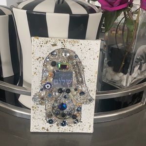 Framed Jewelry Art Hamsa Peace Shalom